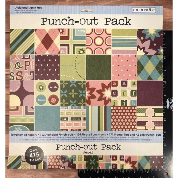 Colorbok Punch-Out Pack JEWEL for scrapbooking & Crafting - Picture 1 of 9